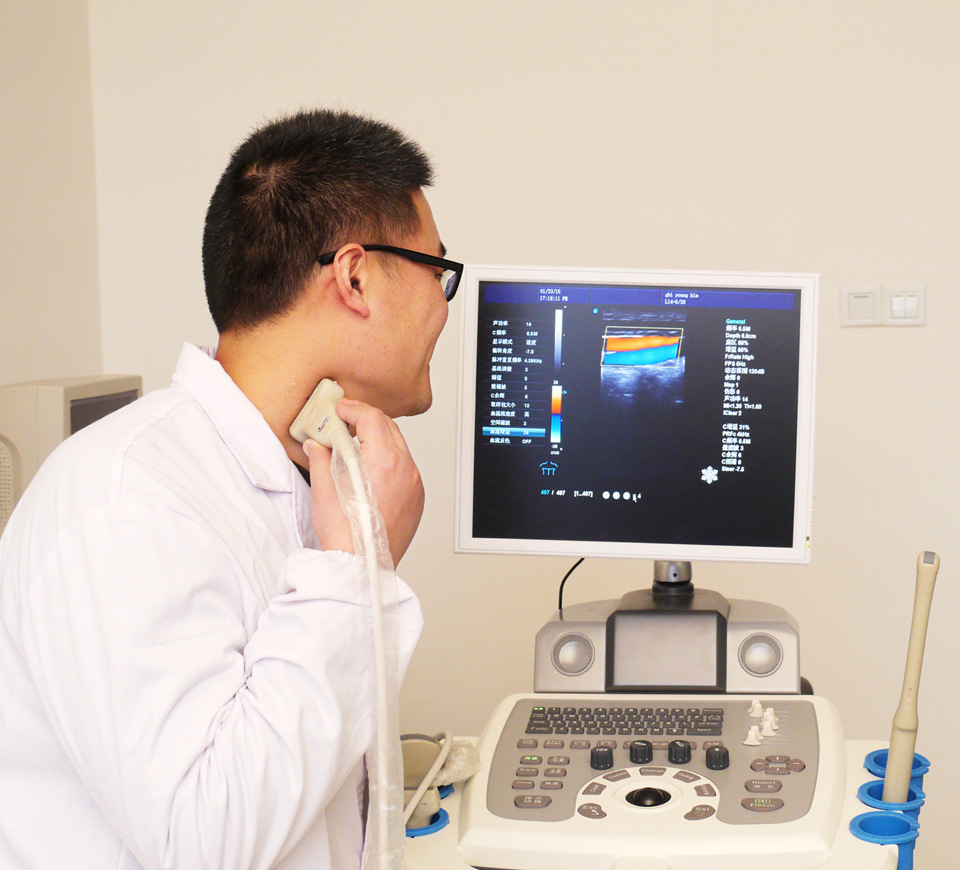 Foreign trade exclusive supply medical Color Doppler ultrasound machine Trolley Color Doppler cart vertical color B-ultrasound Doppler pic 8