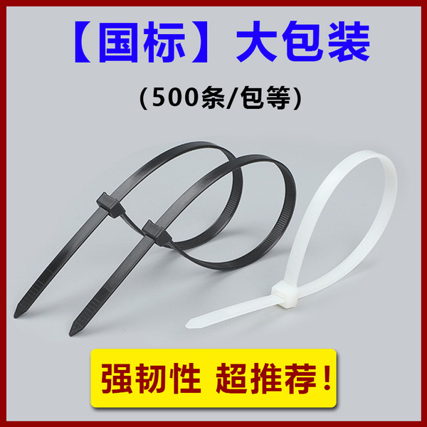 自锁式尼龙扎带100条捆绑带nylon cable ties 外贸塑料电缆束线带详情11