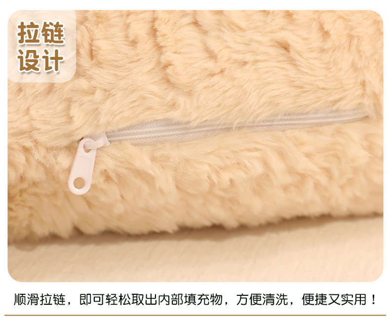 Soft animal pillows, long throw pillows, sofa on the bed, plush toys for girls, fluffy and cute doll gifts pic 12