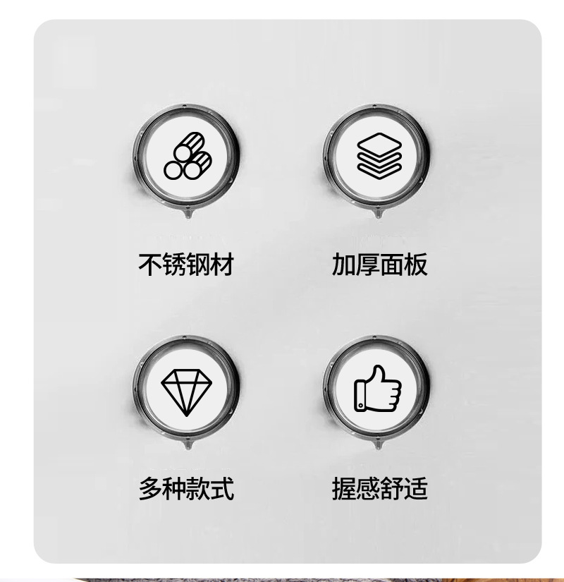 跨境不锈钢夹柄刀叉勺柳钉夹柄餐具西餐具西餐牛排刀叉勺酒店餐具详情4