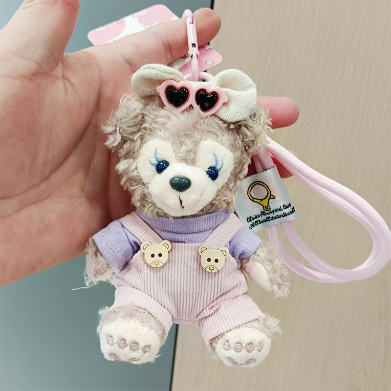 雪莉玫小熊钥匙扣玩偶毛绒挂件达菲公仔情侣包包娃娃女生礼物批发详情34