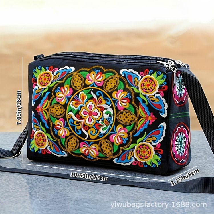 新款古风大容量双面刺绣斜挎包包手提包女士帆布单肩包便携手机详情10