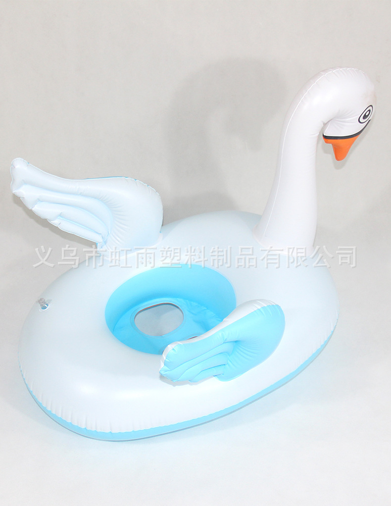 大白鹅艇水上充气儿童玩具座圈带翅膀防侧翻游泳圈婴儿坐圈批发详情19