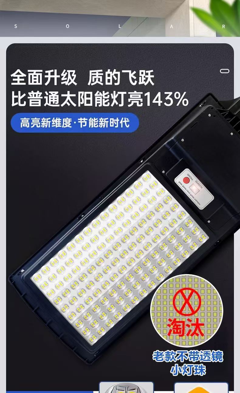 2025新款太阳能户外庭院灯家用室外人体感应新型农村照明led路灯详情3