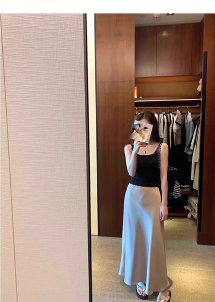 新款白色方领带胸垫吊带背心女夏季遮副乳内搭外穿修身显瘦百搭详情8