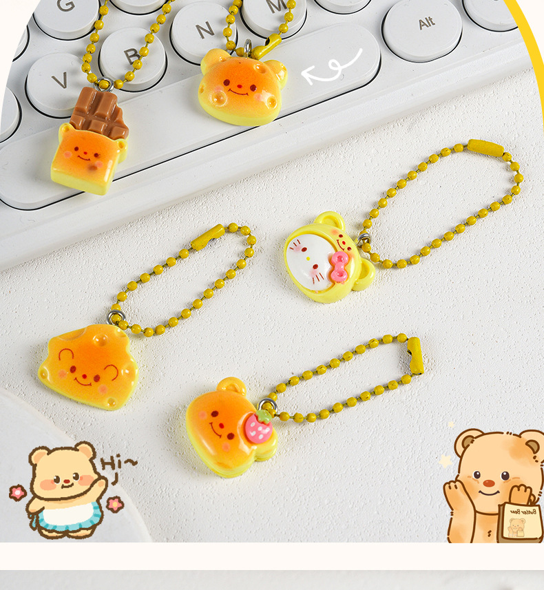 可爱小熊钥匙扣挂件少女心包包挂坠学生背包装饰品幼儿小礼物批发详情10