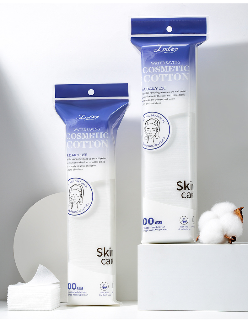 LMLTOP薄款省水化妆棉500片装湿敷棉卸妆卸甲棉跨境专供SY453详情9