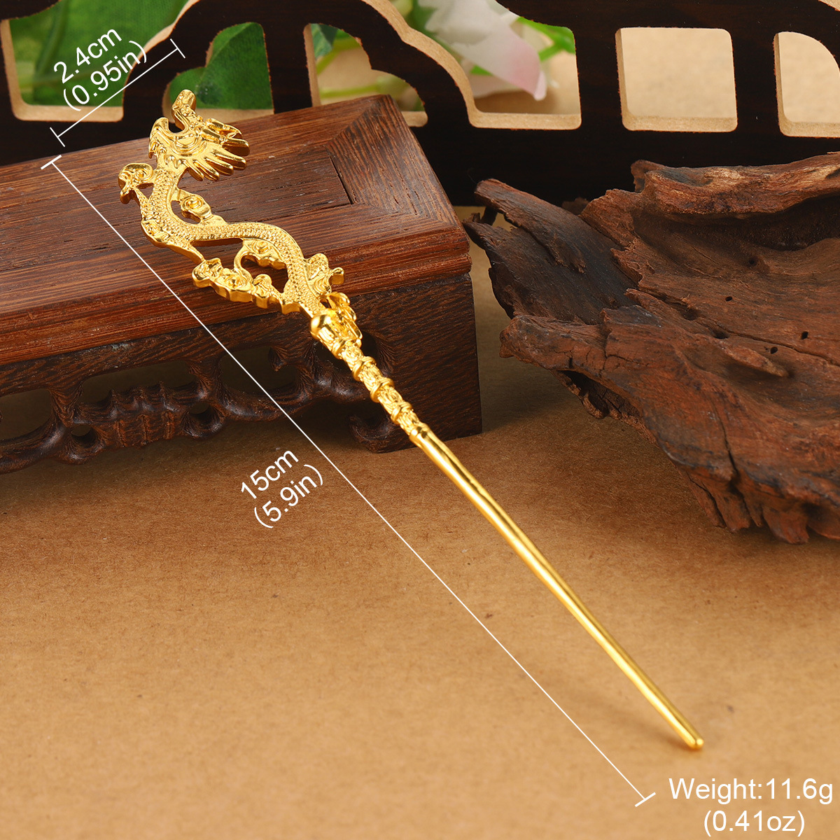 New ancient-style hair accessories, new hair forks, high-end Hanfu accessories, high-end ornaments, hollowed-out dragon geometric auspicious cloud hairpins wholesale pic 26