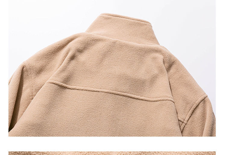 日系羊羔毛外套抓绒卫衣男款秋冬情侣立领摇粒绒学生外穿休闲夹克详情31