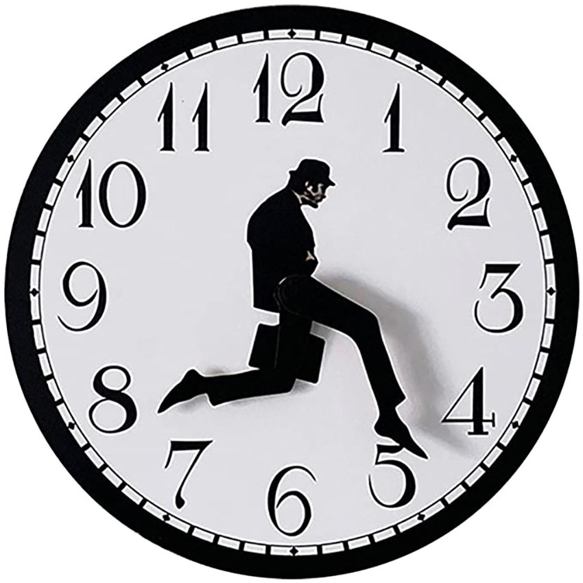 Cross-border wall clock, walking time merchant briefcase clock, wall-mounted home creative clock, living room clock pic 1