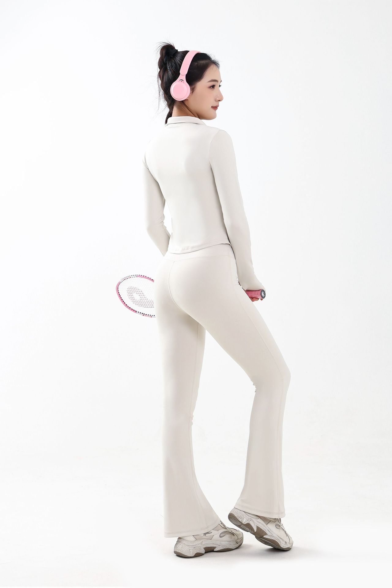 2025年新款微喇瑜伽裤时尚女紧身透气跑步健身裤跨境热卖厂家批发详情23