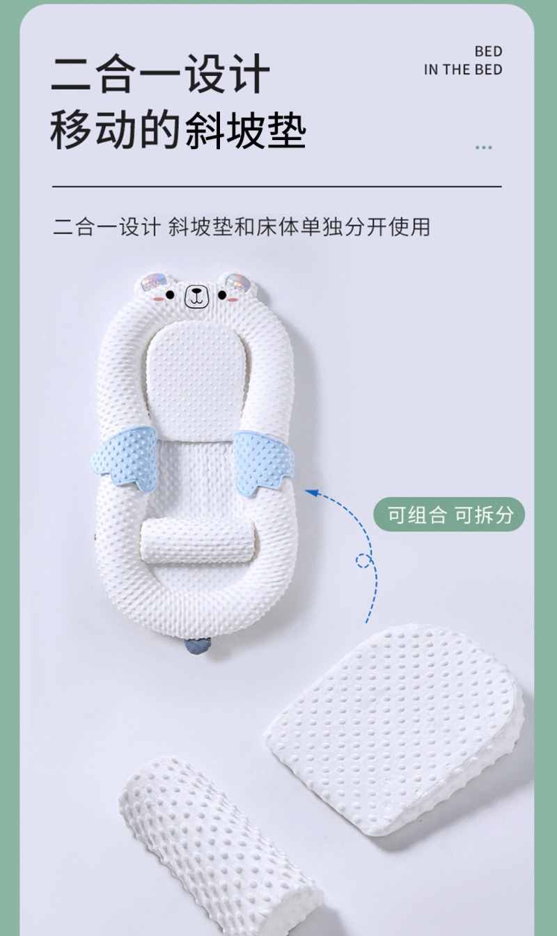 婴儿床中床多功能可移动宝宝床新生儿防压可折叠专用便携式幼儿详情1