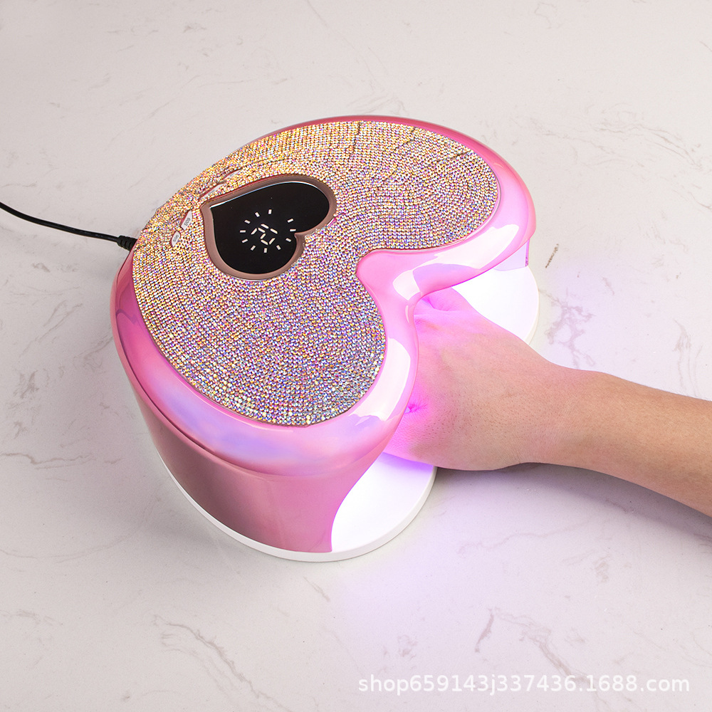 Factory direct sales of Japanese-style nail art light therapy machine 96W plug-in smart sensor nail baking quick-drying color diamond nail lamp pic 5