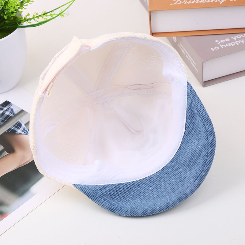 婴儿鸭舌帽春秋可爱超萌小熊拼色男女儿童棒球帽软檐宝宝帽子秋季详情8