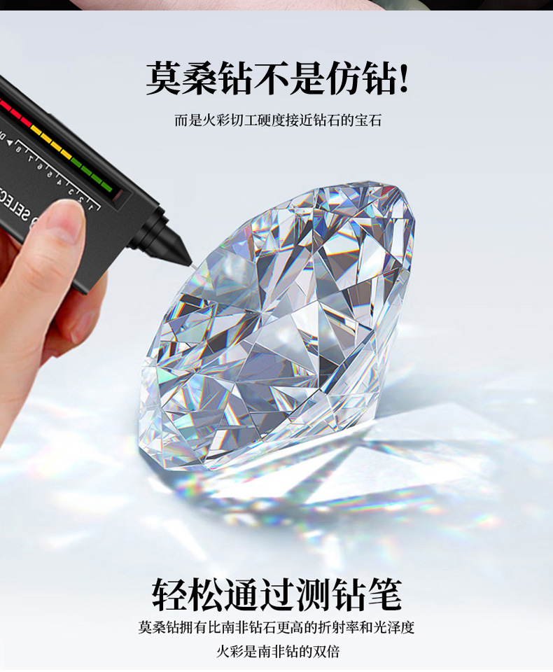 新款木马纯银项链女百搭韩版INS小众设计网红气质轻奢莫桑毛衣链详情5