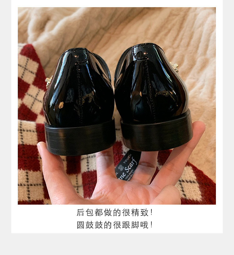 葡萄妈studiolee 经典百搭圆头一字带粗跟玛丽珍单鞋小皮鞋女春夏详情21