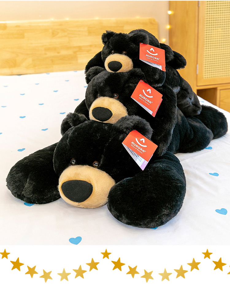 aurora软趴趴熊毛绒玩具恐龙猪哈士奇公仔抱抱熊玩偶睡觉抱枕批发详情15