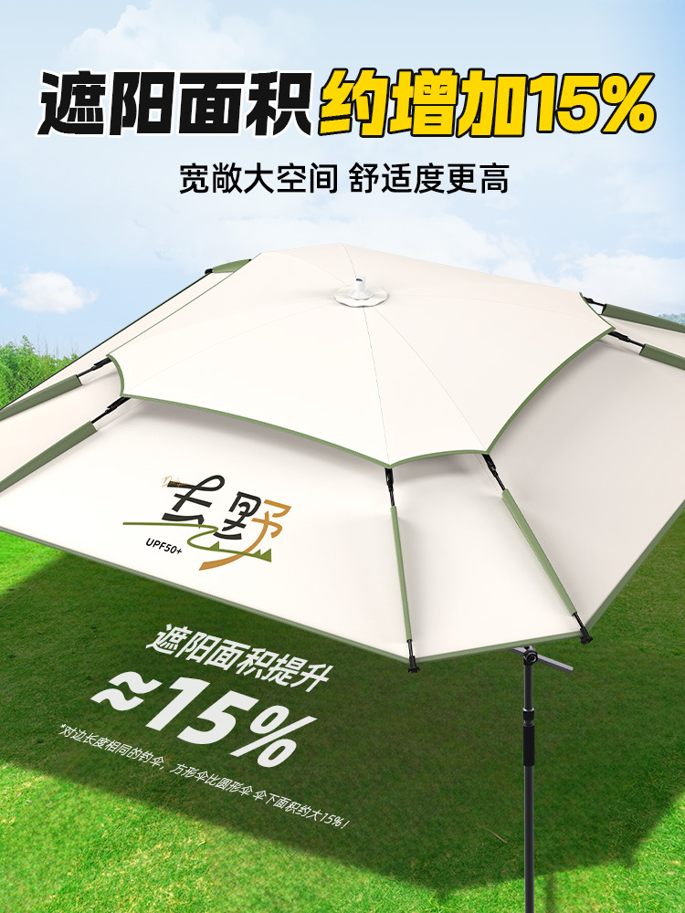 渔之源钓鱼伞钓伞一件代发钓鱼专用雨伞户外露营伞钓鱼伞跨境批发详情14