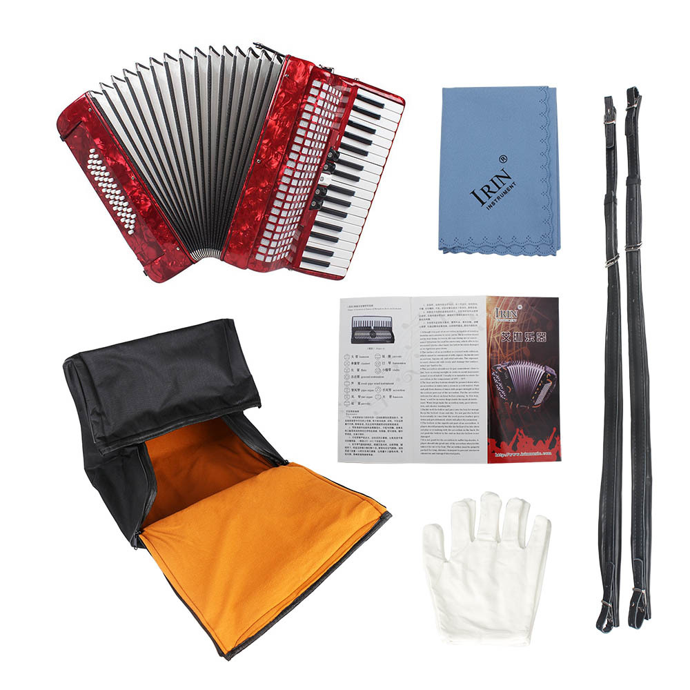 Acordeón IRIN 34 teclas 48 acordeón bajo examen para adultos accordion instrumento de teclado atlántico pic 6