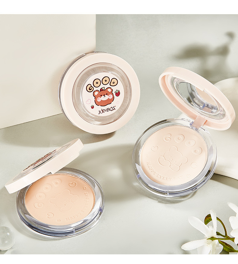 JONBOS Cloud Light Powder Compact, long-lasting oil-control, skin-soothing, concealing, dry and wet dual-purpose, waterproof and non-smudge foundation pic 22