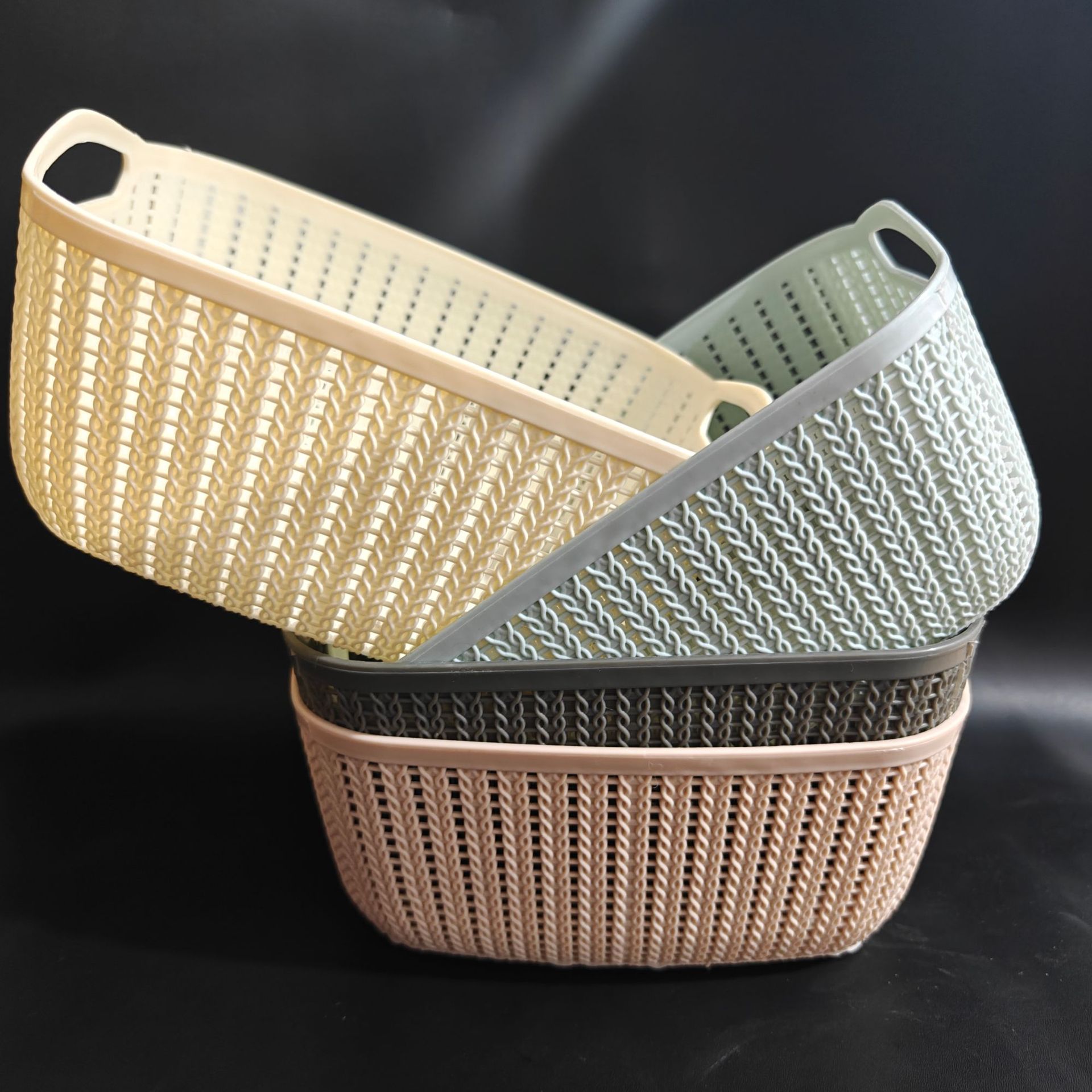【 Zone 1-8 】605 square storage baskets 240 yuan per piece. 605 square storage baskets for vegetables, household snacks, toys, rattan plastic storage baskets, and miscellaneous storage baskets are available for wholesale at 2 yuan pic 5