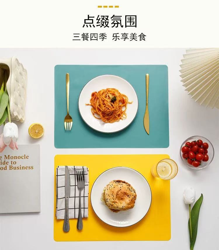 跨境食品级硅胶餐垫耐高温厨房台垫防滑工艺垫易清洁宠物垫批发详情2