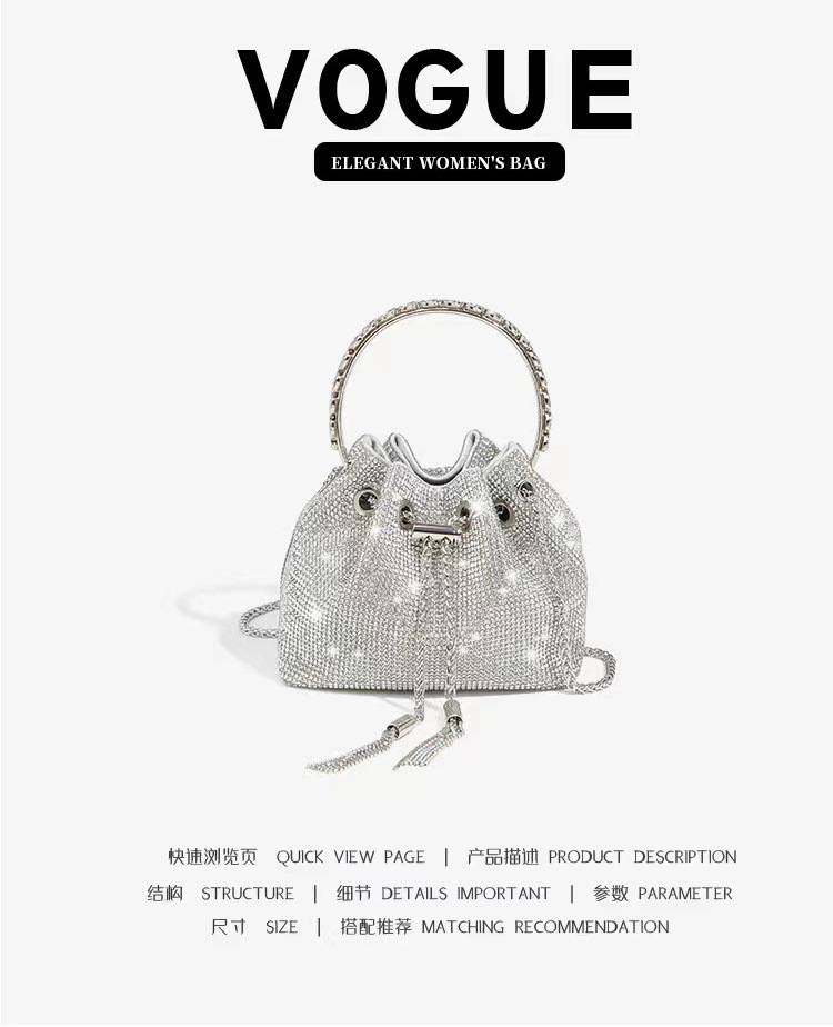 晚宴包女包2025春季新款时尚韩版链条满钻单肩斜挎水钻包厂家直销详情6