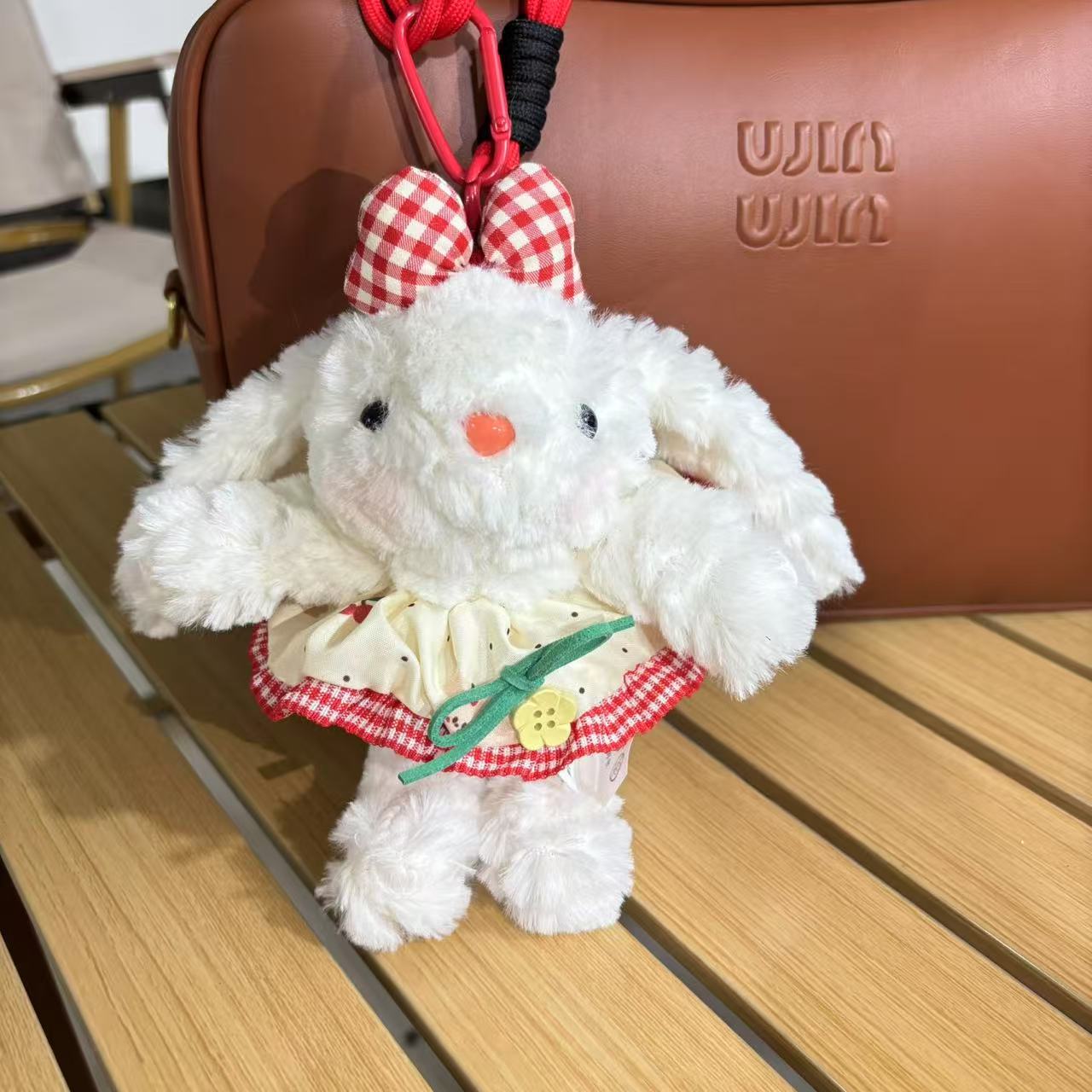垂耳兔毛绒玩具钥匙扣挂件兔子情侣书包小挂饰生日礼物娃娃机公仔详情22