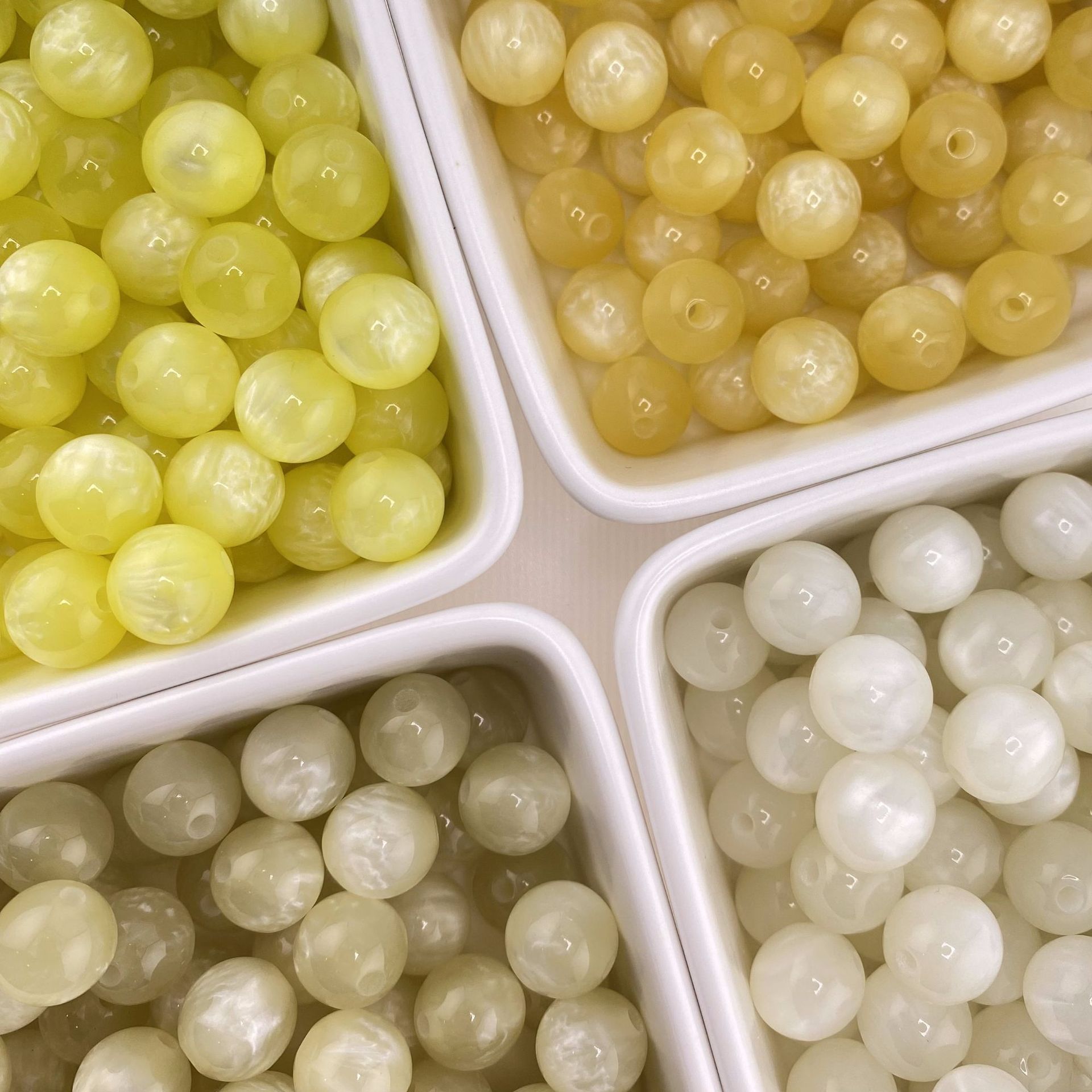 Sky Eye Gilded round beads, resin beads, loose beads, string beads, DIY handmade bracelet, bracelet accessory materials pic 8