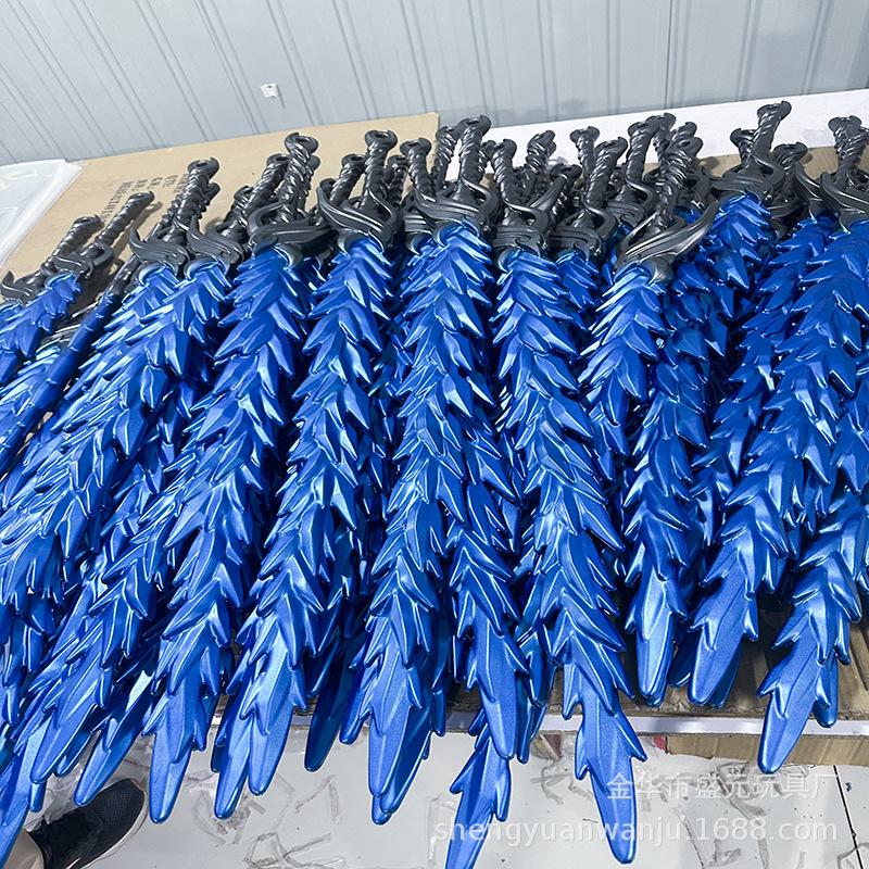 申公豹裂空鞭哪敖盘龙锤PU火尖枪儿童武器模型玩具详情3