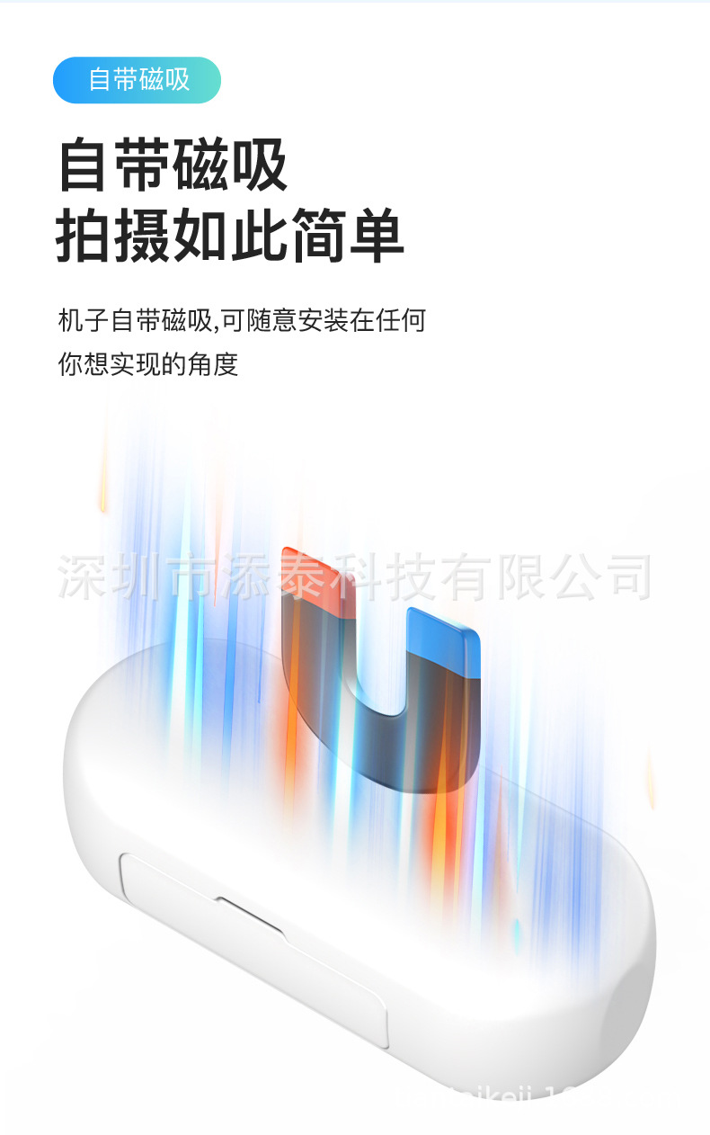 跨境私模拇指相机高清1080P运动相机WiFi摄像机户外骑行口袋相机详情2