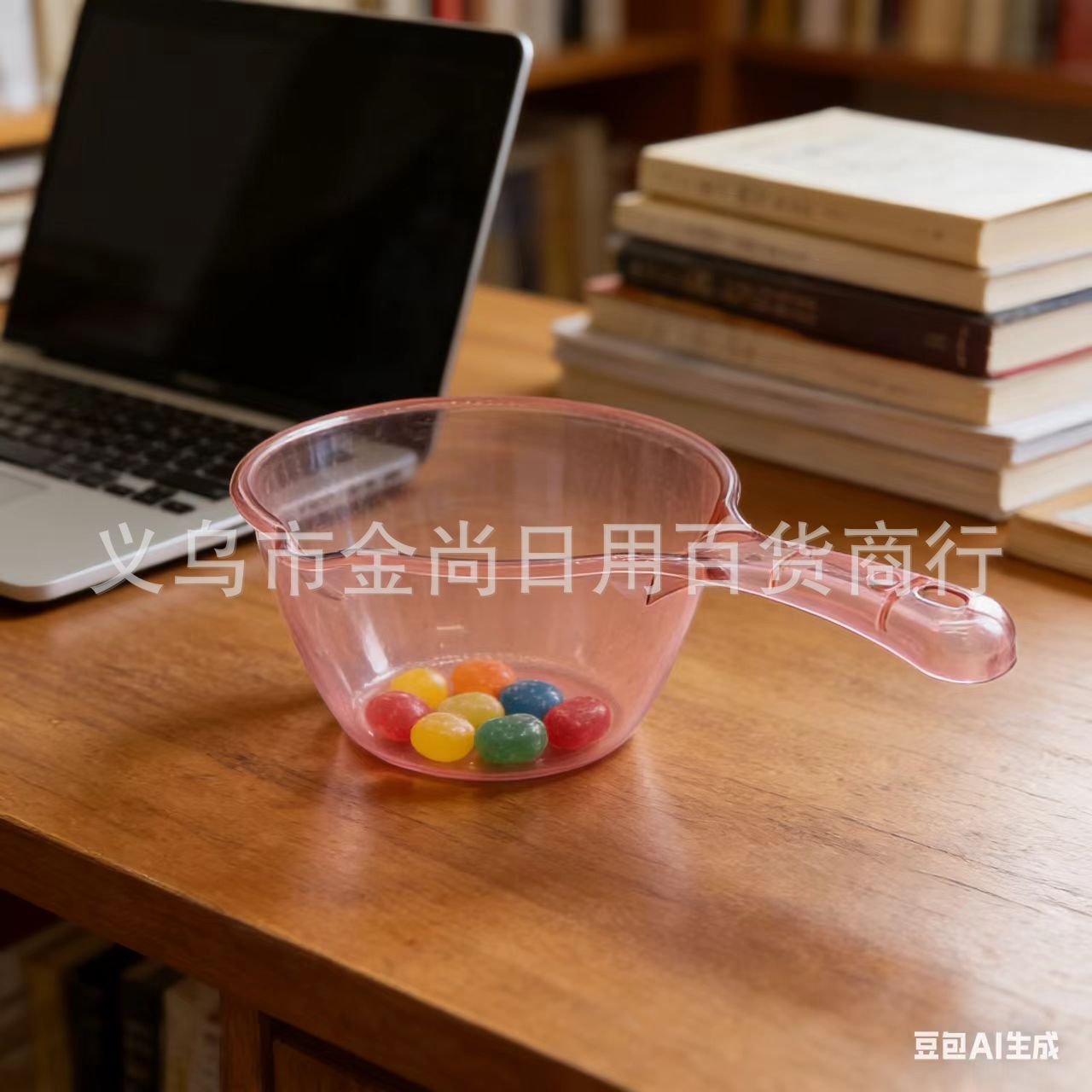 家用高颜值透明厨房水瓢塑料水勺洗澡舀水漂舀短柄创意洗头水勺子详情3