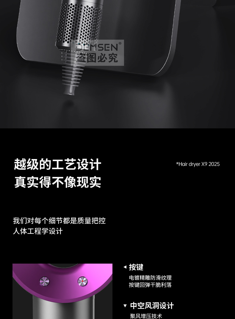 跨境新款电吹风机家用负离子护发速干发廊大风力恒温吹风筒不伤发详情27