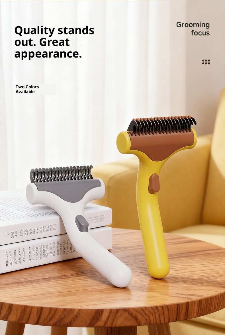 Cross-border pet knot comb, cat comb, floating hair removal comb, beauty hair removal, one-click floating hair removal comb, pet comb pic 16