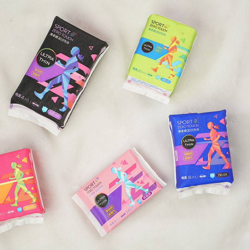 X茉奈儿薄柔3D日用夜用卫生巾日夜用生理期卫生棉轻薄舒适姨妈巾详情11