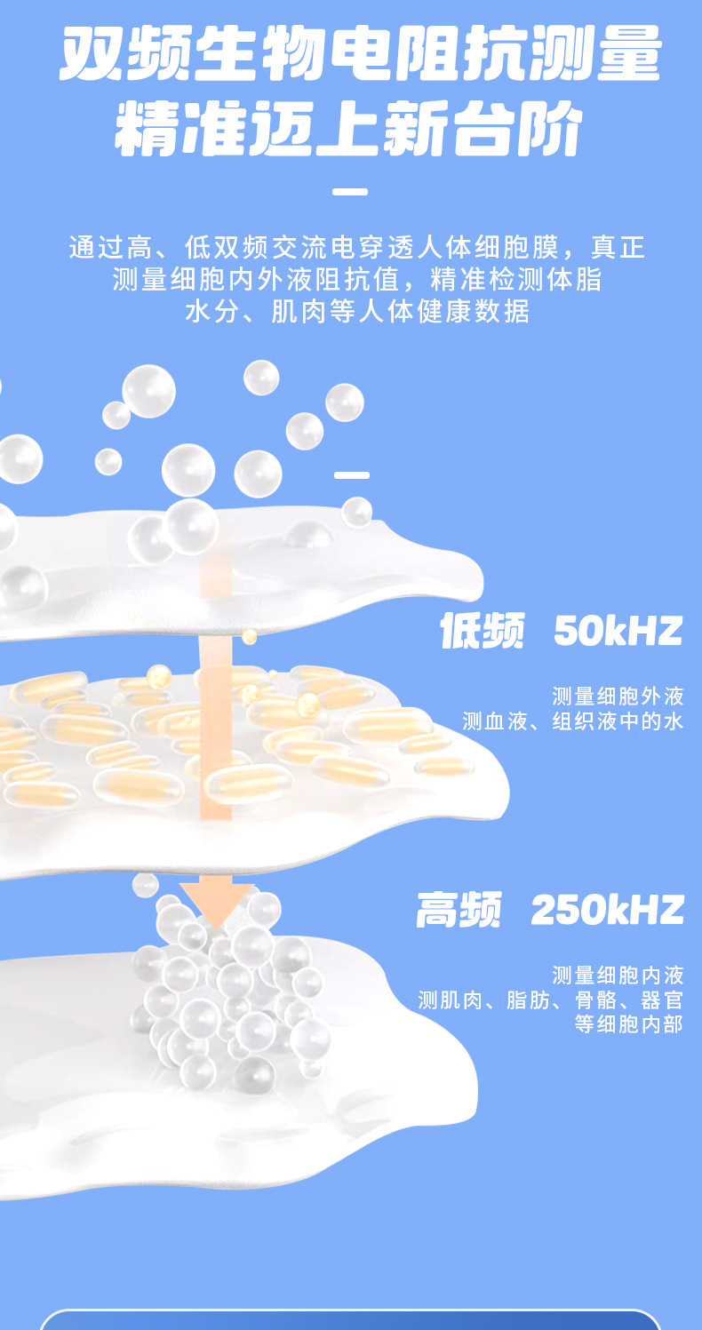 体重秤家用智能体脂秤称重电子秤人体称高精准小型米家测心率定制详情4