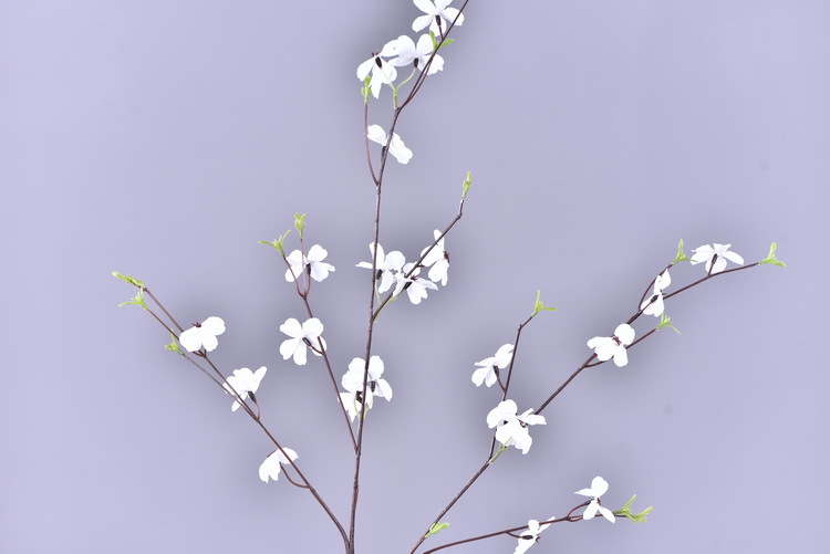 Lanjin Factory wholesale source factory goods artificial cherry blossoms, indoor living room decoration artificial flowers, wedding banquet soft decoration landscaping artificial pear blossoms pic 9