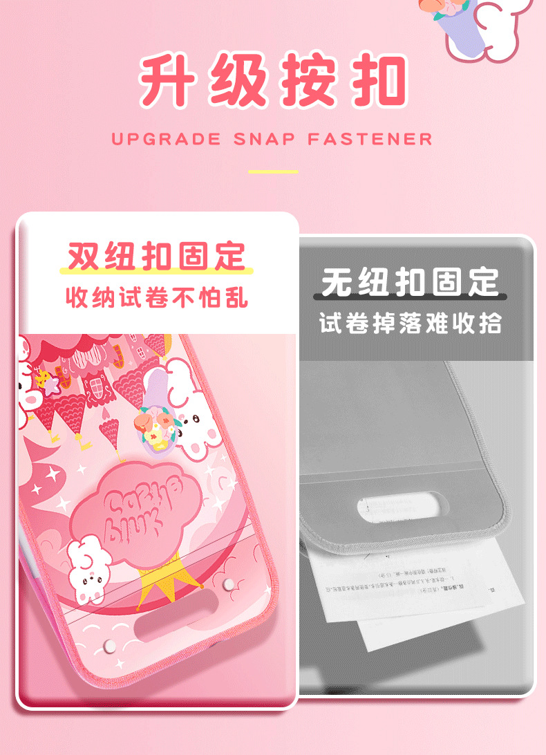 A4 folder vertical hand-held organ bag with 13 compartments, large capacity, student test paper storage bag, classified by test subject pic 9