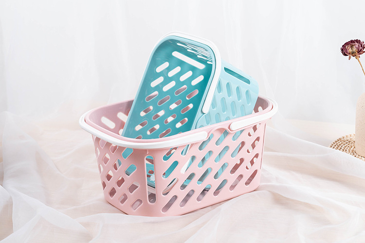 Shopping baskets, small hand-held baskets, bath baskets, toiletry baskets, plastic storage baskets, storage frames, fruit baskets, vegetable baskets pic 15