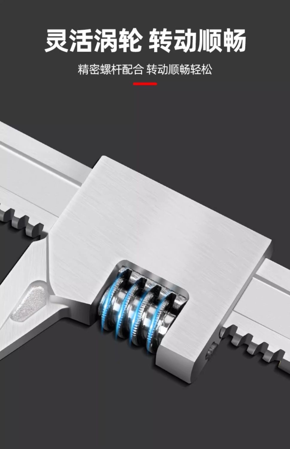 Large opening F-type adjustable wrench, multi-functional opening right-angle wrench, pipe wrench, universal pipe wrench tool pic 10