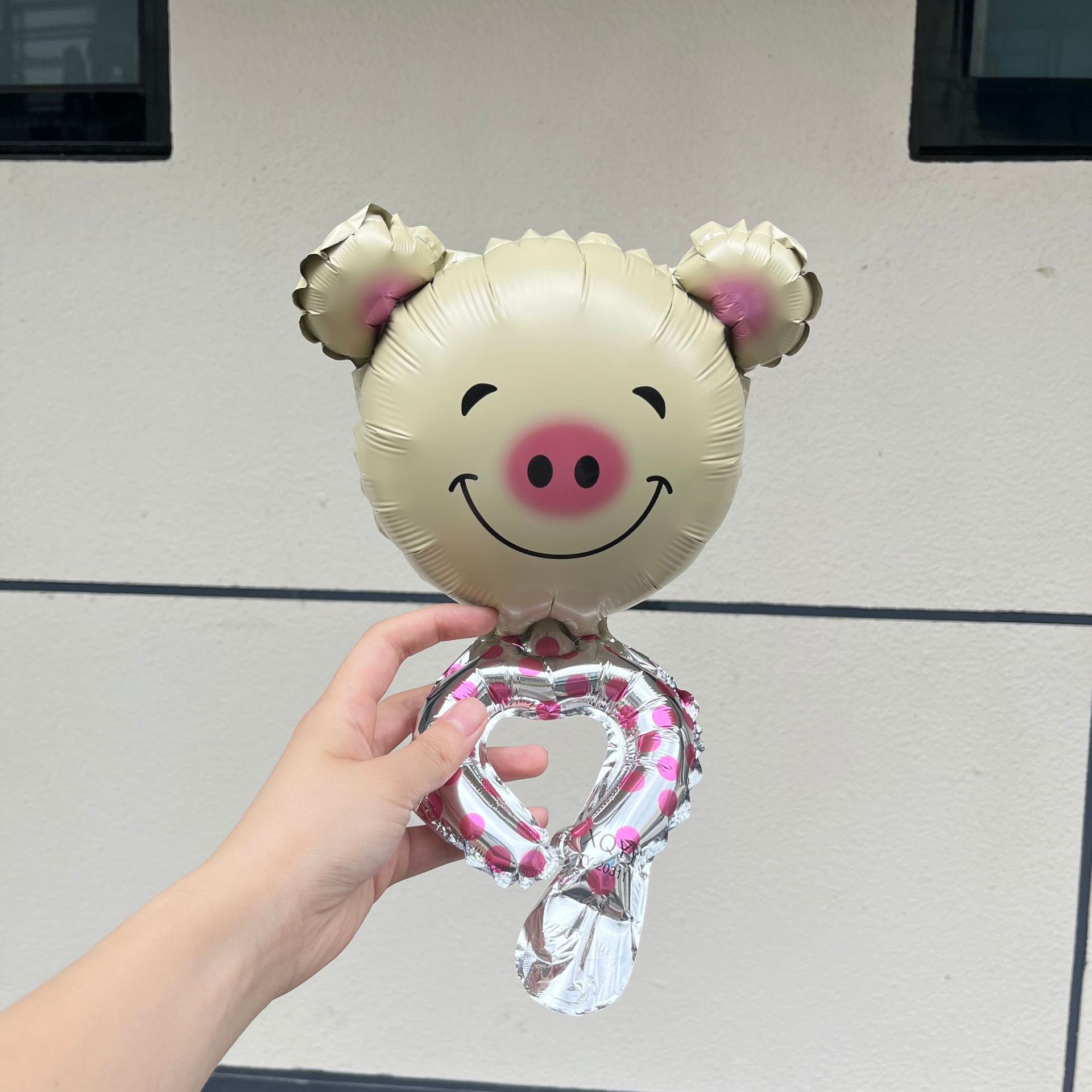 Dibujos animados animales muñeca globo niños pulsera llevar en la mano globo de tierra empuje micro comerciante barre el código pequeño regalo drenaje pic 14