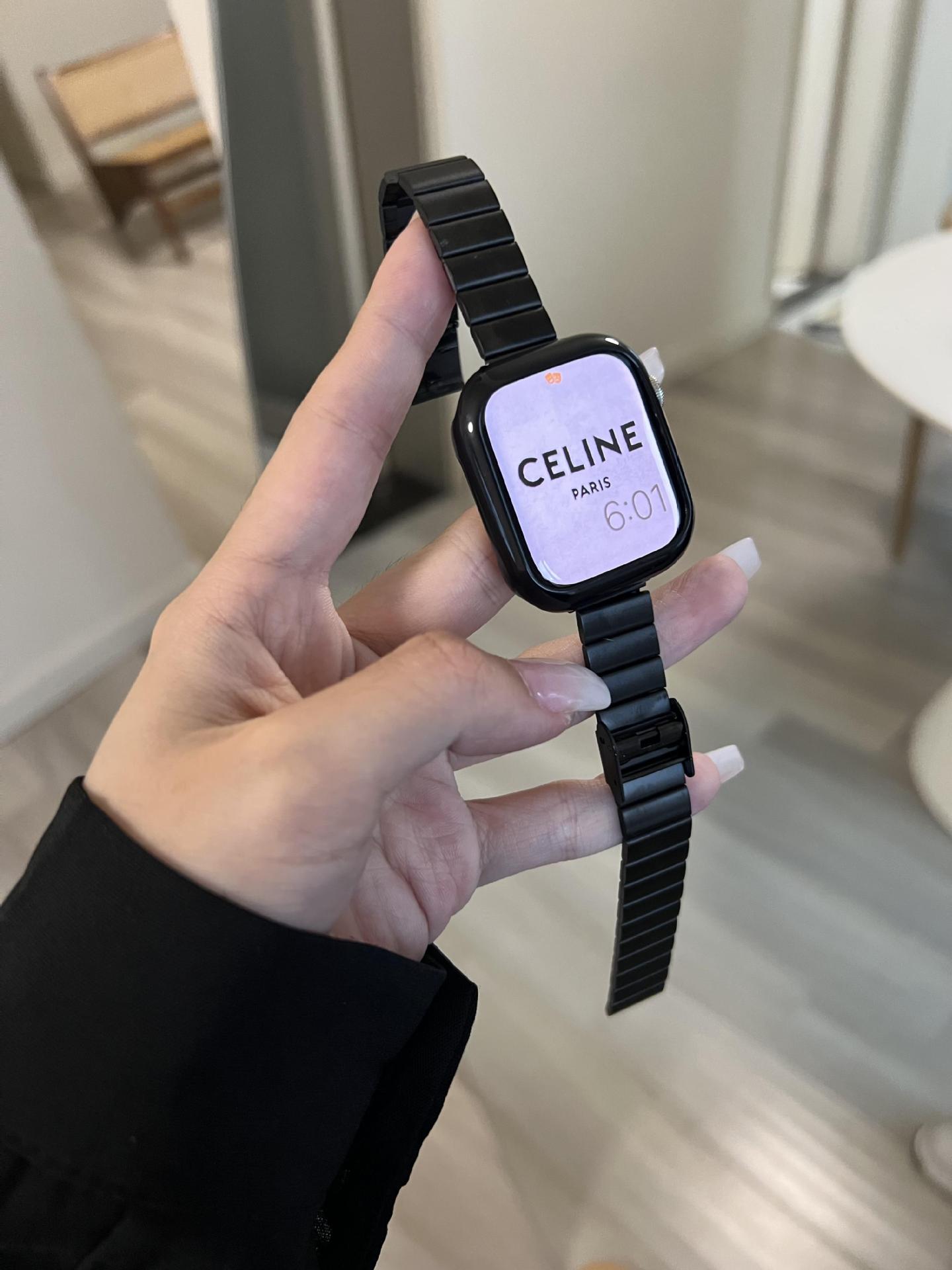 iwatch表带S10女高级感适用applewatch苹果手表98代76SE5金属钢带详情9