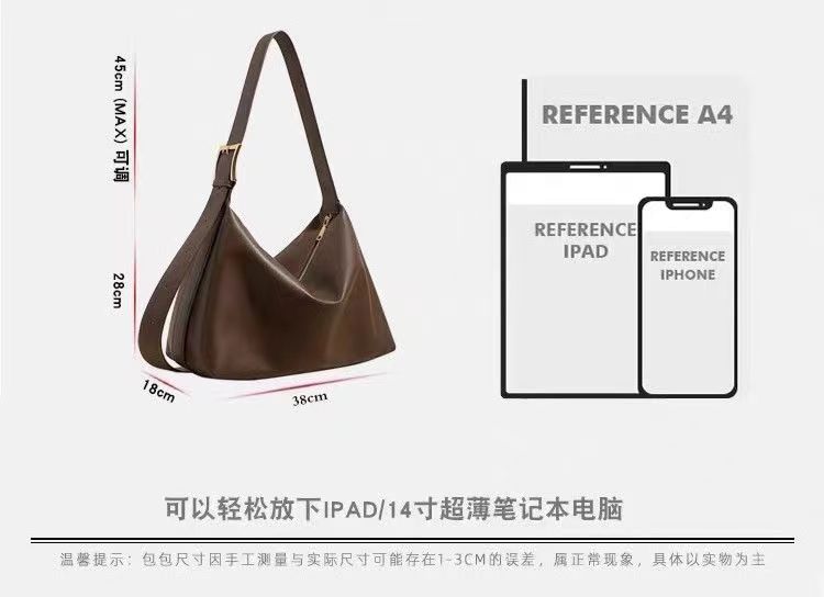 包包女高级托特2024新款软面斜挎大容量单肩上课通勤包小众斜挎包详情1