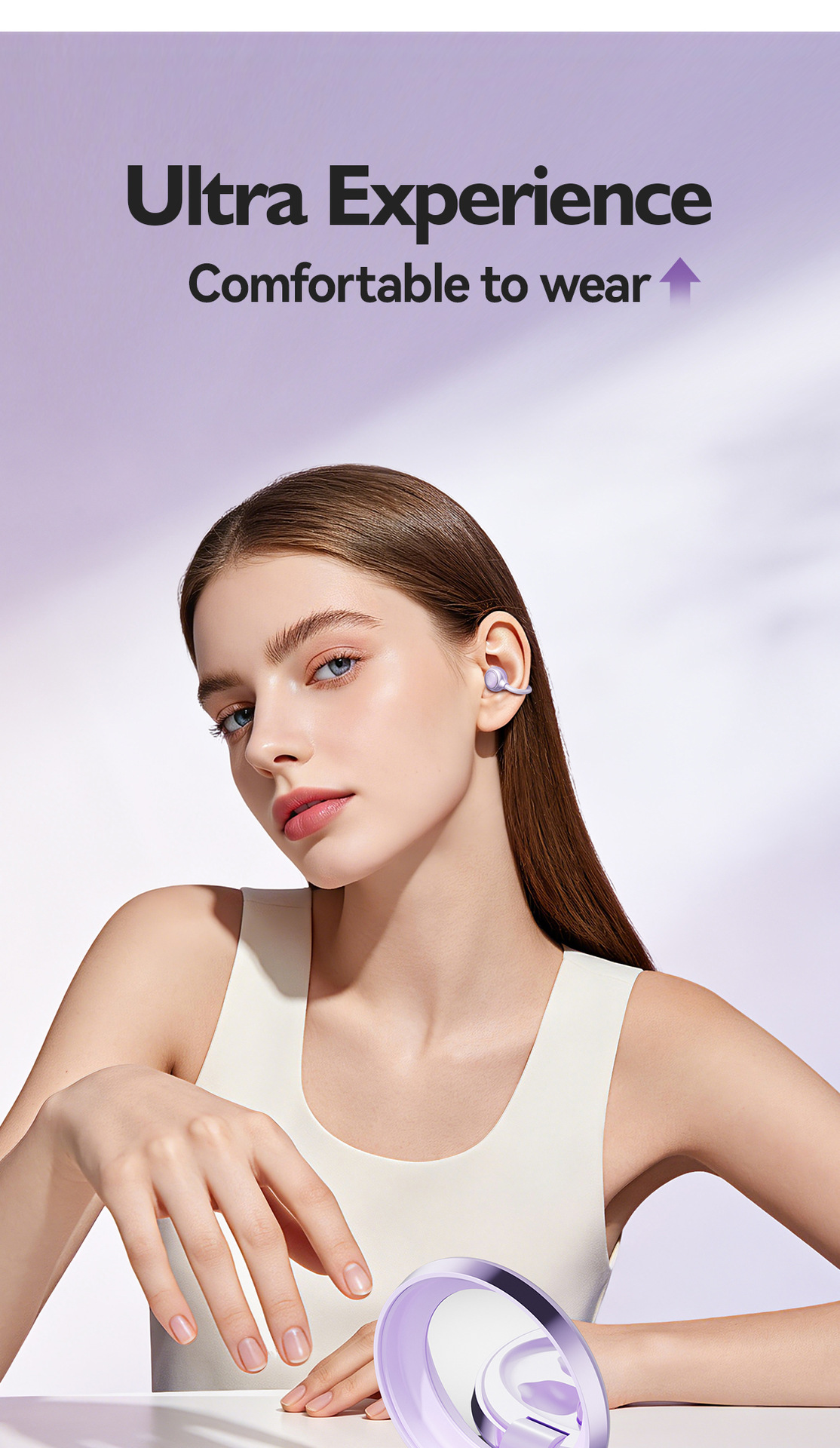 Nueva llegada M181 tipo de clip de oído crossover OWS bola abierta clip de oído auriculares bluetooth segundo cambio maquillaje espejo auriculares inalámbricos pic 14