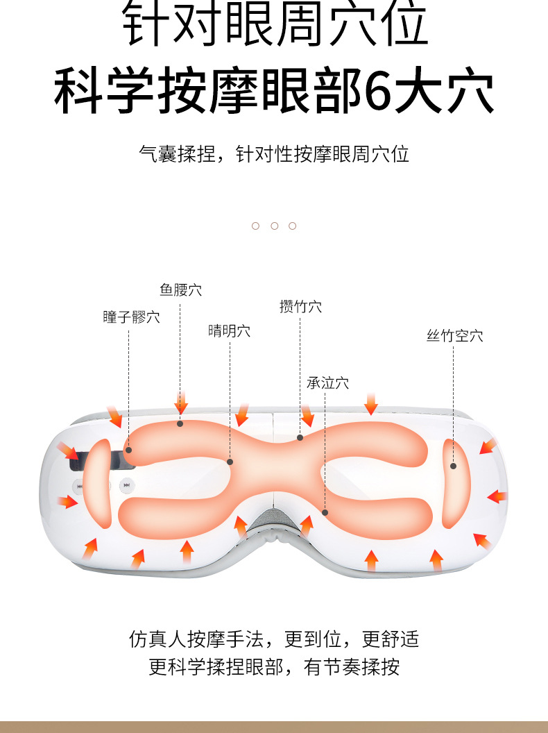 2024护眼仪眼部按摩仪双层气囊家用蓝牙热敷震动眼部按摩器礼品详情11