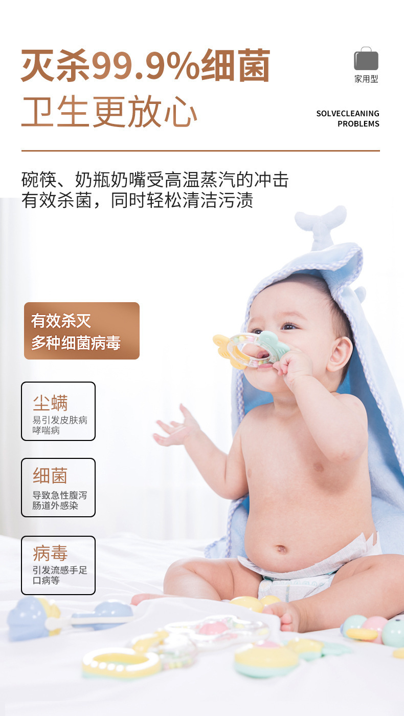 高压高温蒸汽清洗机小型家用空调厨房油烟机速热式清洁机跨境批发详情11
