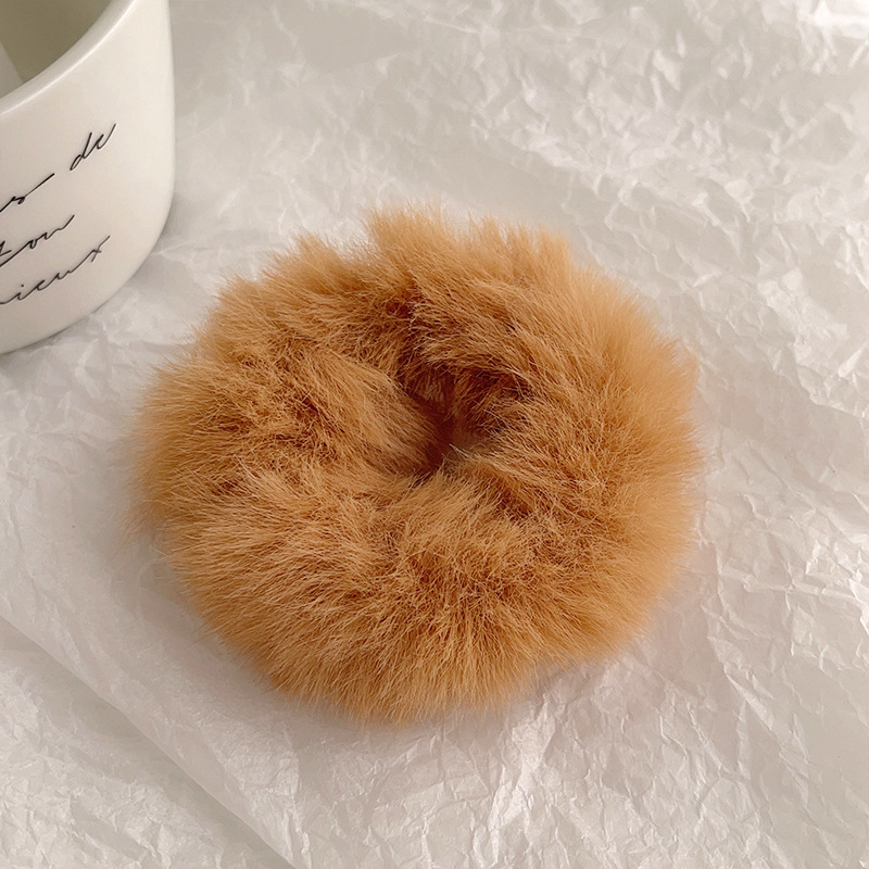 Dopamine wool hair bands for autumn and winter, towel bands, simple hair ties, leather bands and hair accessories wholesale pic 16