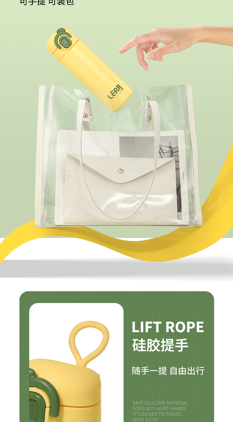 New bouncing direct drinking insulated cup, large capacity, high appearance level, lockable, intelligent temperature display, stainless steel water cup for women pic 22