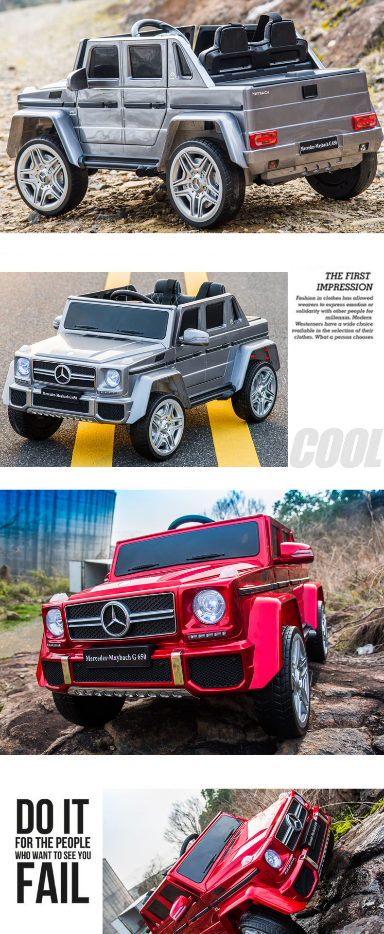 奔驰大G儿童电动车四轮遥控越野玩具车宝宝可坐双人电动遥控车适合小孩大人玩耍详情12