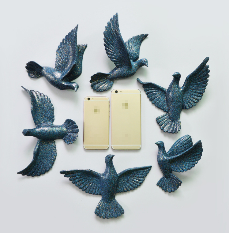 Cross-border supply of pigeon wall decorations, resin handicrafts, living room TV background wall decorations, soft furnishings, wall hangings pic 9